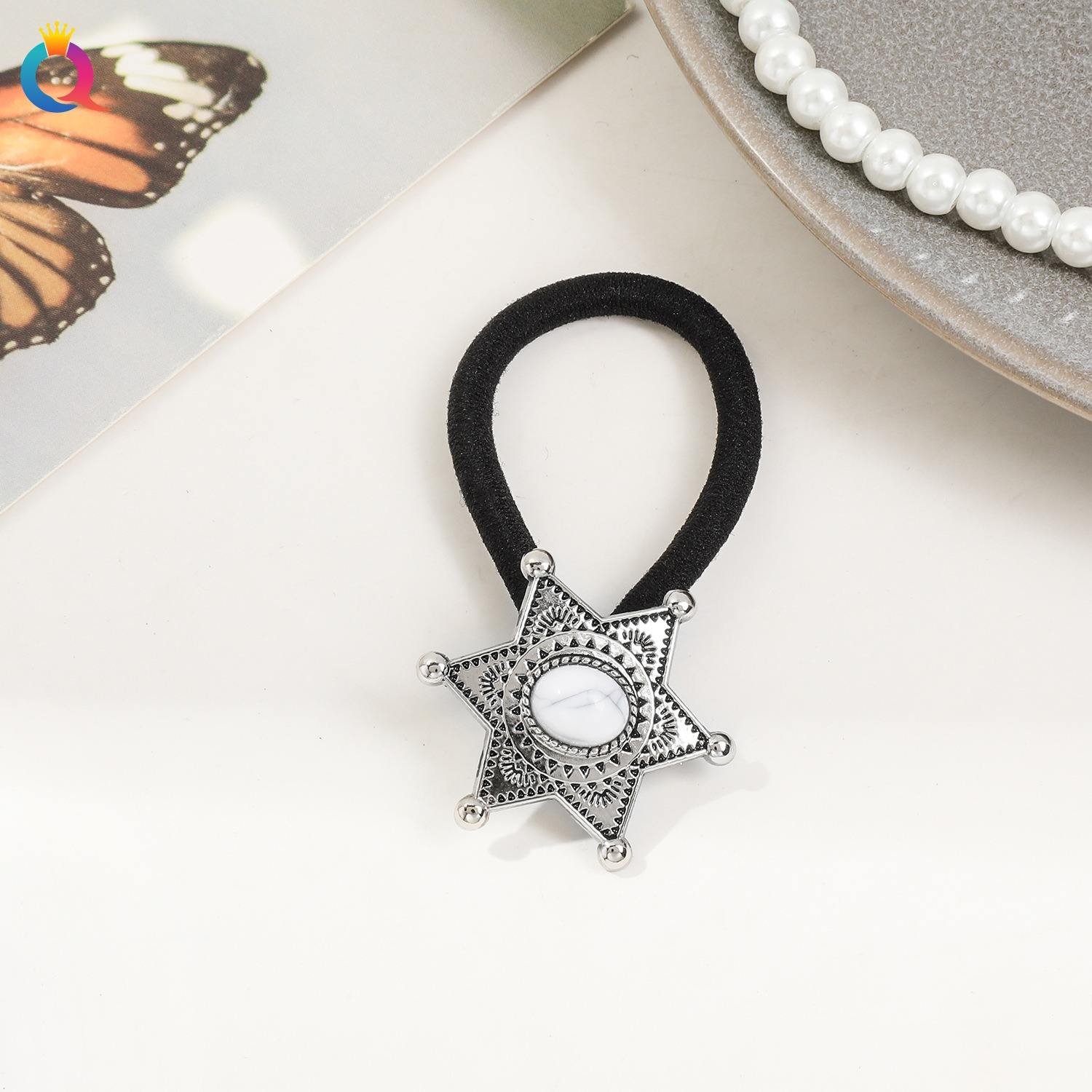 Ancient Silver 3cm Hexagram - 2