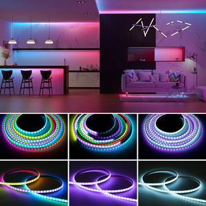 FCOB SPI RGB IC LED ışık şerit DC5V benzer WS2812B ayrı adresli WS2812 160 LEDs akıllı piksel sihirli FOB COB lambası - Product Image 6