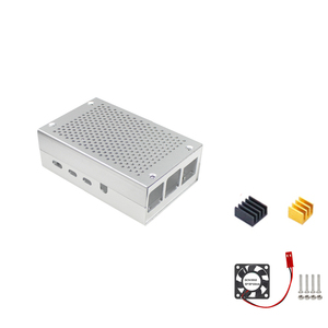 Reseau Raspberry Pi 3B/4B carcasa de refrigeración de aleación de aluminio caja protectora carcasa