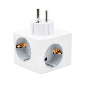 Powercube-Adaptador de 3 vías con 2 puertos USB 3.4A, enchufe múltiple para teléfono inteligente MP3 220, carga de energía - Product Image 3