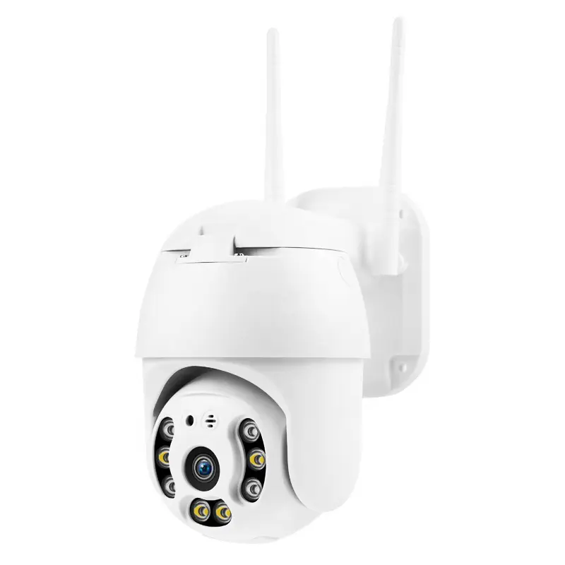 Vendita calda di alta qualità 4MP macchina fotografica esterna WIFI telecamera di sorveglianza domestica senza fili PTZ porta Garage telecamera di sicurezza