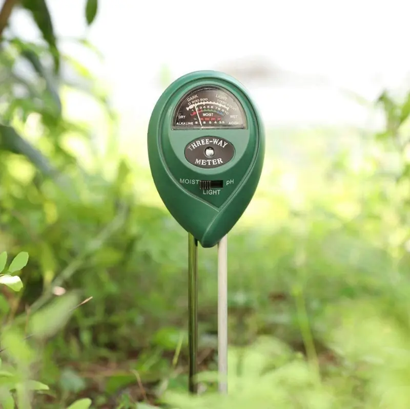 التربة مختبر بي اتش 3-في-1 pH ضوء الرطوبة الحموضة متر التربة اختبار مقياس الرطوبة النبات التربة رصد كاشف للنباتات