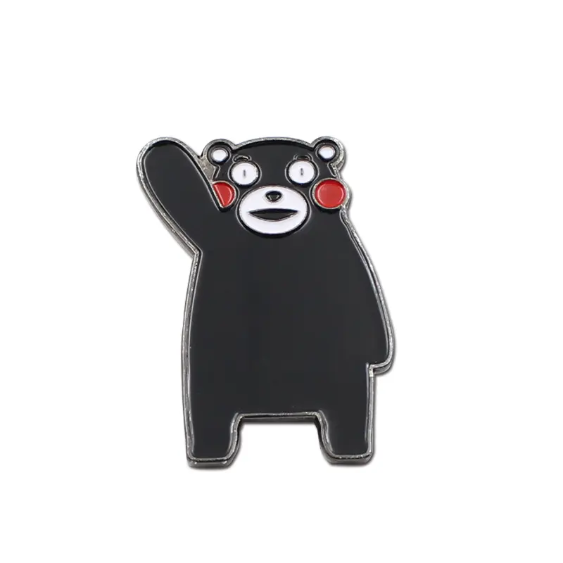 Kualitas Tinggi Grosir Lencana Enamel Pin Kustom Anime Enamel Pin Lucu Kumamoto Beruang Logam Souvenir Lencana