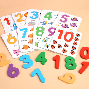 安い数字学習ゲーム数学カウント子供のおもちゃ卸売マッチング番号パズルゲーム子供のための木製のおもちゃ - Product Image 3