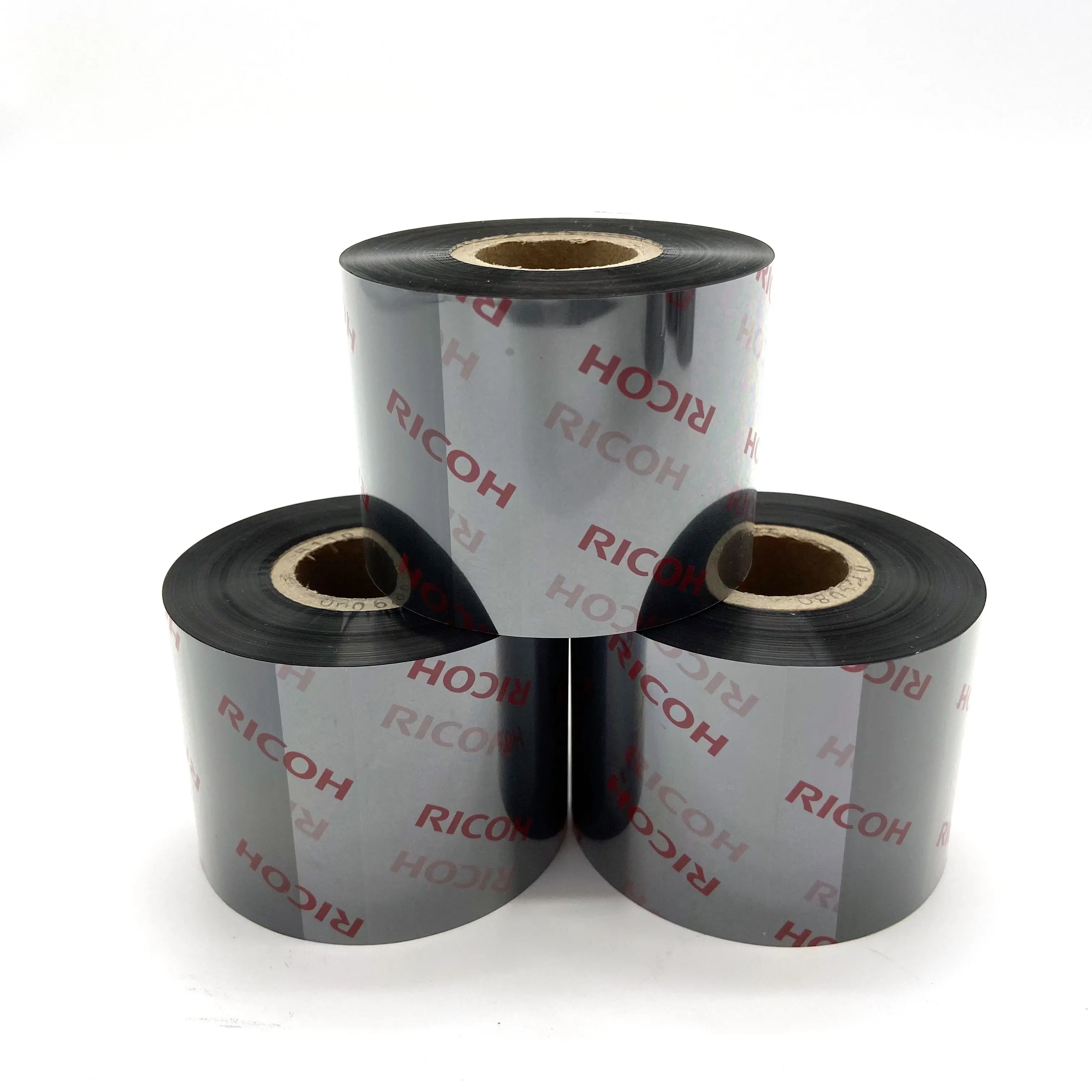 Thermoübertragungsband 30 MMX300M waschbares Harz verwendet für Textil Nylon Satinband schwarzer Karton Etikettendrucker Original RICOH