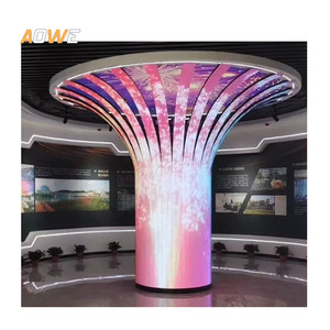 Shenzhen Technologie P2 Soft Led Panel Dünner LED-Modul-Bildschirm Kunden spezifische Form Digitale Softfilm-Anzeige Flexibler LED-Bildschirm - Product Image 2