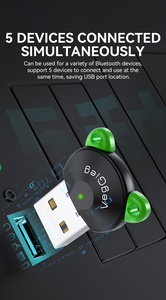 VegGieg Mini Computer senza fili adattatore Bluetooth USB Bluetooth ricevitore 5.4 e trasmettitore adattatore Audio per Computer PC - Product Image 3