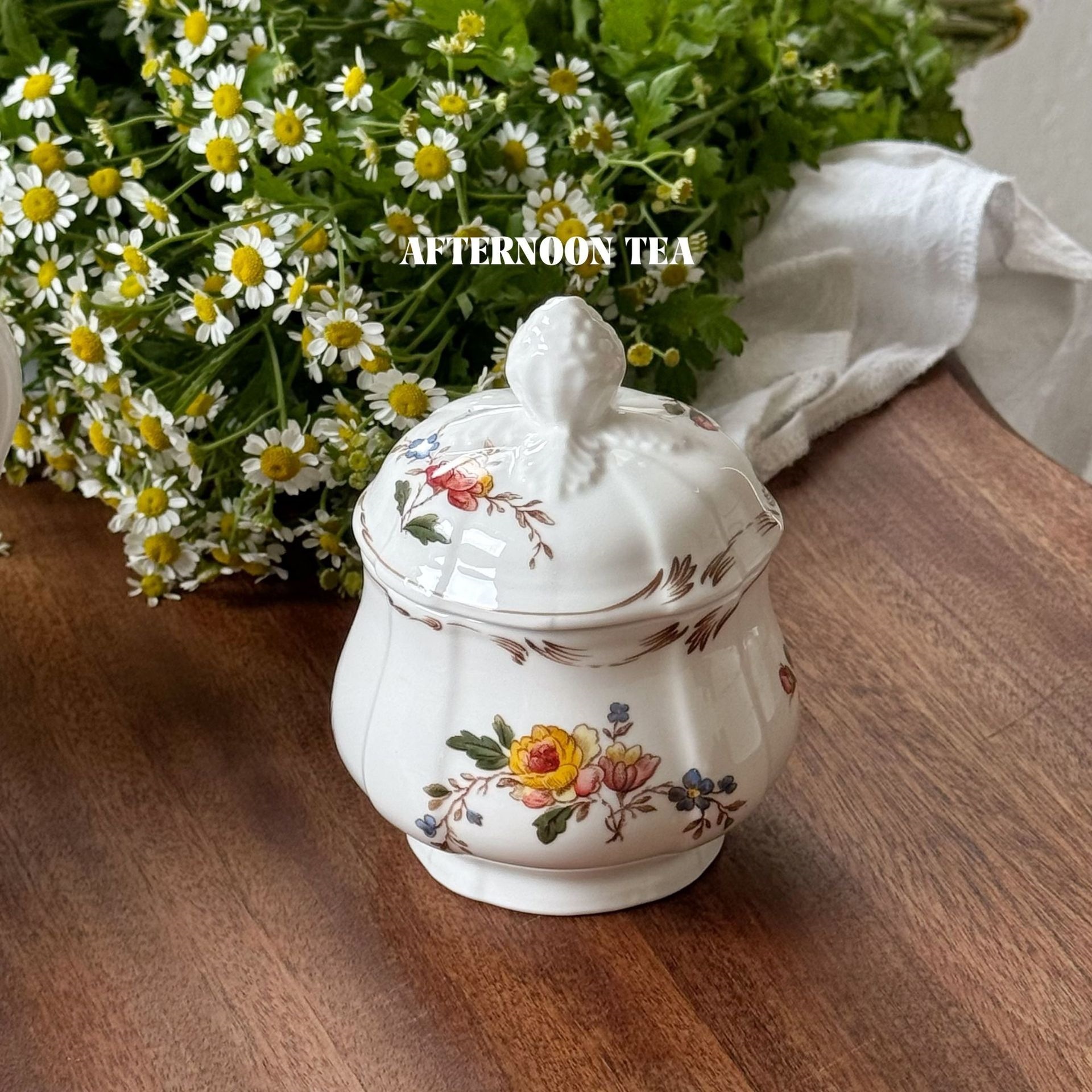 Rose manor sugar jar-200 ml