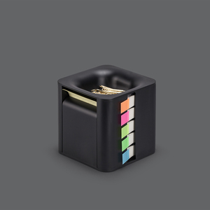 Recién llegados, bloque de notas, cubo, cajas de notas, notas adhesivas, caja tridimensional, rollo de notas