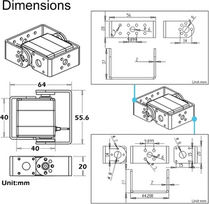 2 шт./комплект, цифровая сервопривод 180 градусов - Product Image 5