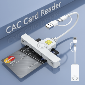 Interfaz dual ISO7816 ATM EMV IC ID Chip Lector de tarjetas inteligentes Escritor USB A USB C Lector de tarjetas inteligentes de crédito
