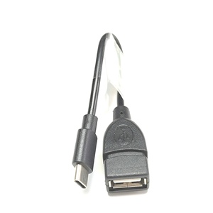 Yepyeni 0.2 metre siyah OTG veri kablosu tip-c döner USB 2.0 kadın uzatma USB Flash sürücü genişleme bilgisayar kablosu - Product Image 4