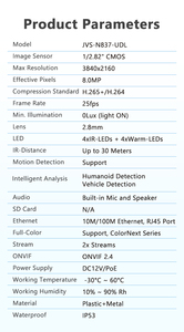 N837-UDL потолочная камера 8MP с поддержкой CloudSEE 20 и удаленным мониторингом мобильного приложения - Product Image 6