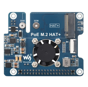 Adattatore PCIe To M.2 con funzione PoE per Raspberry Pi 5, supporta protocollo NVMe M.2 a stato solido Drive, cappello Raspberry Pi 5 PoE - Product Image 3