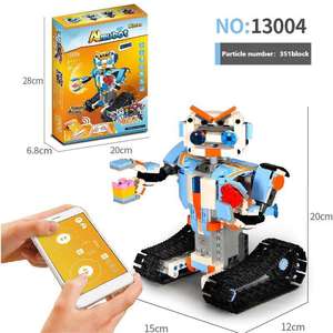 Robert Children's Electronic Puzzle Toy APP <strong>Remote</strong> <strong>Control</strong> <strong>Robot</strong> Model Blocks Assembling Small Particles <strong>Build</strong> Fun Focused <strong>Robot</strong> - Product Image 5