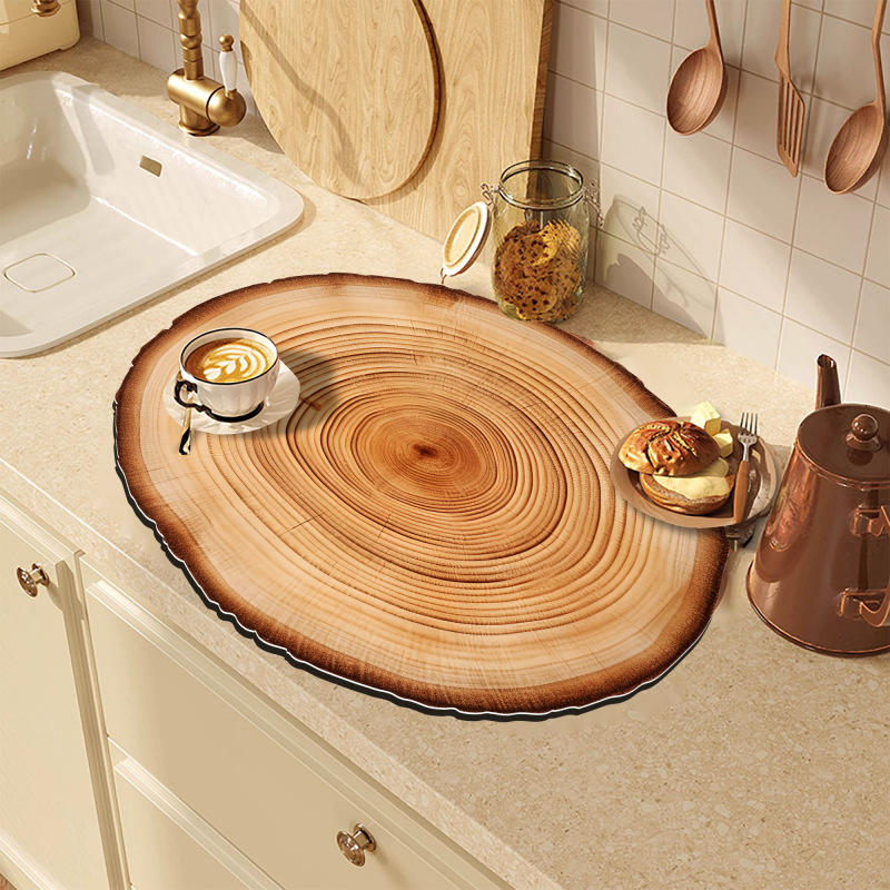 Wood grain annual ring style - B