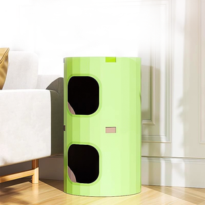 Custom Design Luxe Modern Milieuvriendelijk Extra Formaat Drielaags Papieren Kattenkrabber Huis Toren - Product Image 3
