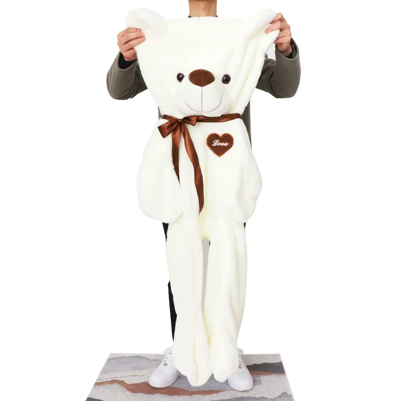 Piel de oso de peluche blanco