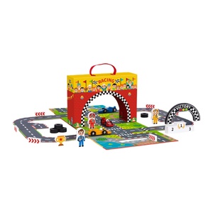 RTS Portable Expandable Racing Game Box with Race Track, <strong>Award</strong> Podium and Simulated Racing <strong>Toys</strong>. - Product Image 1