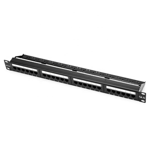 Cat5e 24 Port <strong>Patch</strong> <strong>Panel</strong> <strong>with</strong> Back Bar Krone 110 IDC Steel Network Rack Cabinet Cable Distribution Frame