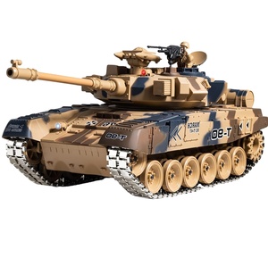 Toptan 1/18 RUS T-90 uzaktan kumandalı Tank 2.4G ordu savaş tankı kamyon sigara ve işık ve ses ile askeri araçlar modeli oyuncak - Product Image 1