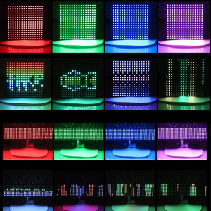 Eingebaute IC-Perlen Streifen Lichtpunkt Array 8*32/16*16/8*8 RGB Flex Panel Pixel Bildschirm APA102C/WS2812B/SK6812 Flexible LED-Anzeige