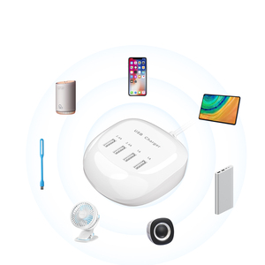 Hub de carga USB portátil de 4 puertos Estación de carga de escritorio con detección automática Potencia de salida de 40W para múltiples dispositivos para uso en computadoras portátiles - Product Image 5