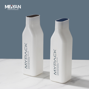 MYPACK Customized Soft Touch Shower Gel <strong>Container</strong> Hdpe <strong>Empty</strong> Plastic <strong>Rectangle</strong> Bottle with Disc Cap 200ml 300ml - Product Image 3