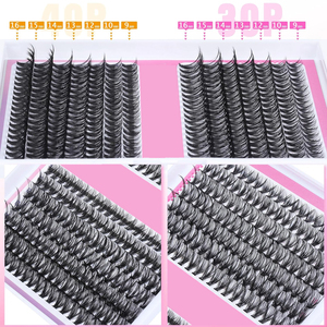 DIY ชุดต่อขนตาส่วนบุคคล 320PCS 30d 40d DIY Lash ชุดต่อขยาย Bond ซีล Remover Applicator เครื่องมือสําหรับต่อขนตา
