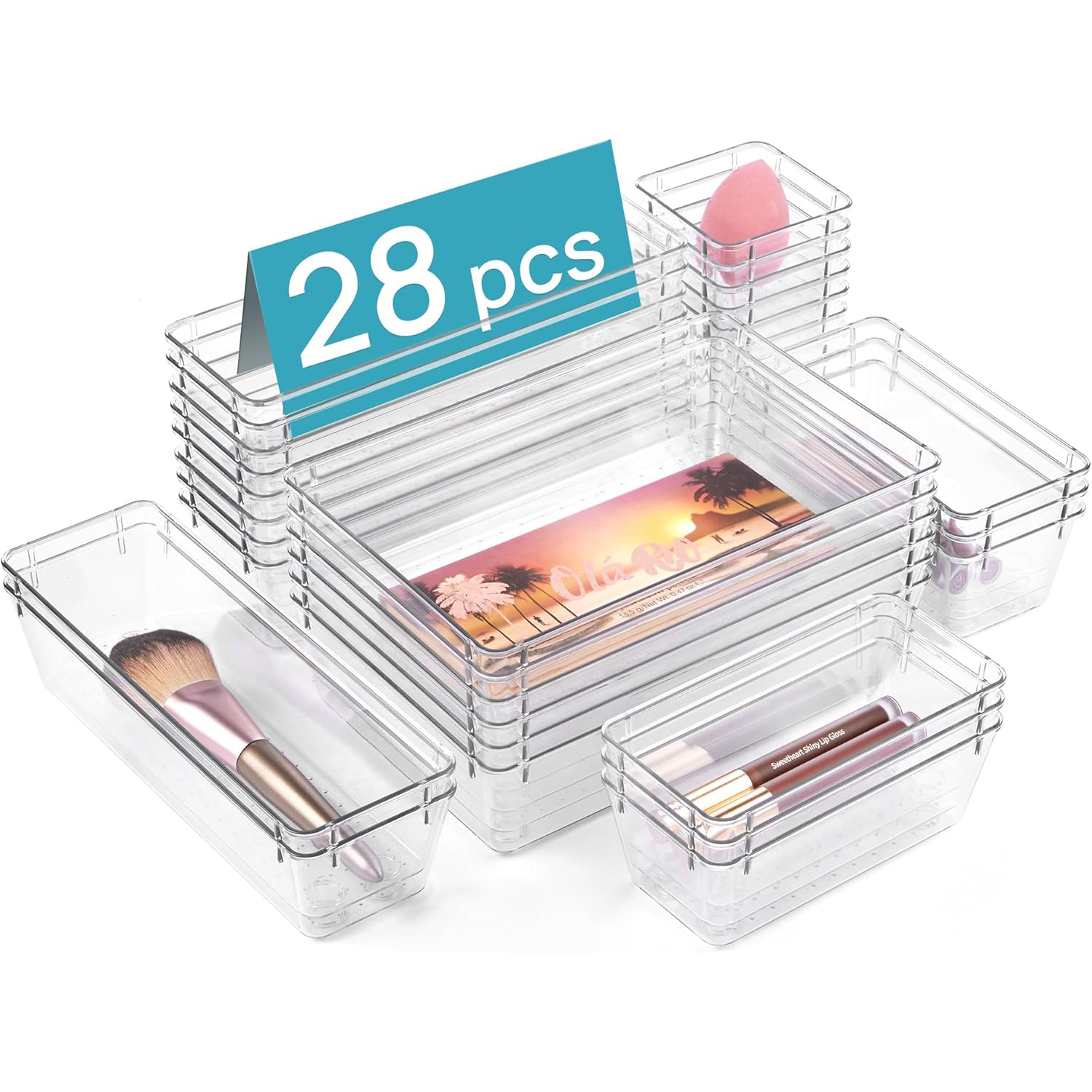 Clear-28 piece set