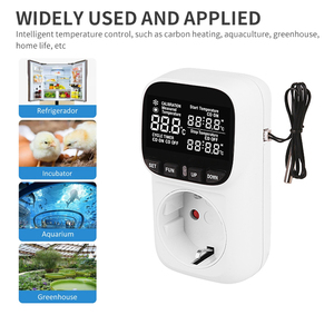 Termostato de enchufe de controlador de temperatura Digital enchufe de la UE 220V con interruptor de temporizador refrigeración de calefacción para refrigerador Acuicultura - Product Image 2