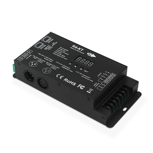 Новейший 4-канальный dmx светодиодный контроллер RGB постоянного напряжения dmx512 rdm dmx pwm dmx rdm декодер для светодиодной ленты - Product Image 1