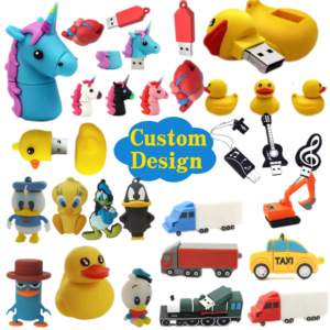 2024 Hot Comics Characters Free Sample Promotional Gift Customized Carton Character Soft PVC <strong>USB</strong> 2.0 3.0 3D 64Gb <strong>Usb</strong> Flash Drive - Product Image 1