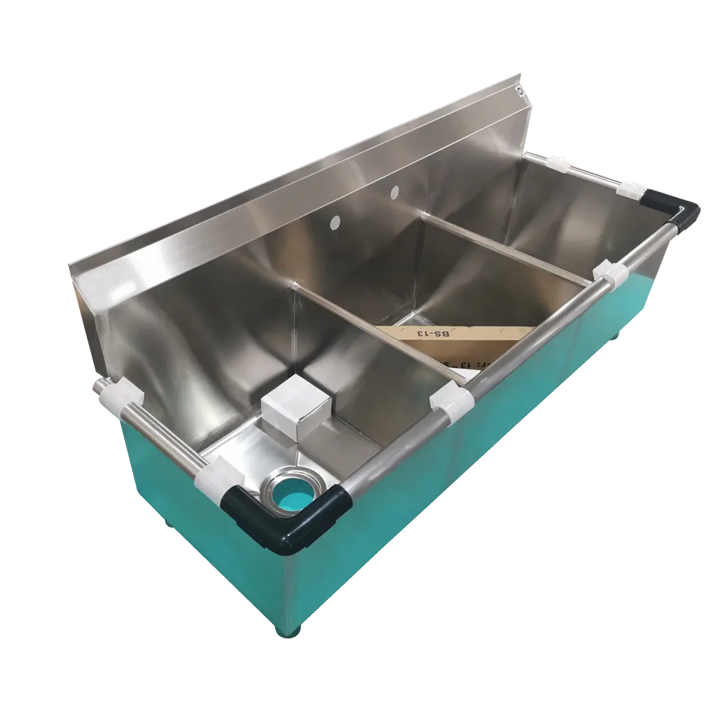 Foodservice ห้องครัวพาณิชย์สไตล์อเมริกัน304สแตนเลส3ชามอ่างล้างจานงบประมาณโดยไม่ต้องระบายน้ำคณะกรรมการ Kncked ลง