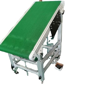 Piccolo nastro trasportatore di sollevamento nastro trasportatore di carico e scarico trasportatore piatto linea di rullo leggero - Product Image 2