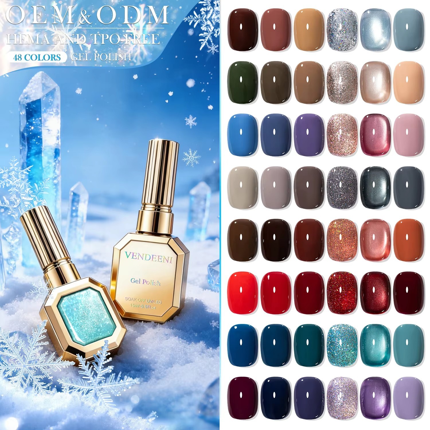 48 Colori Smalto Gel Invernale