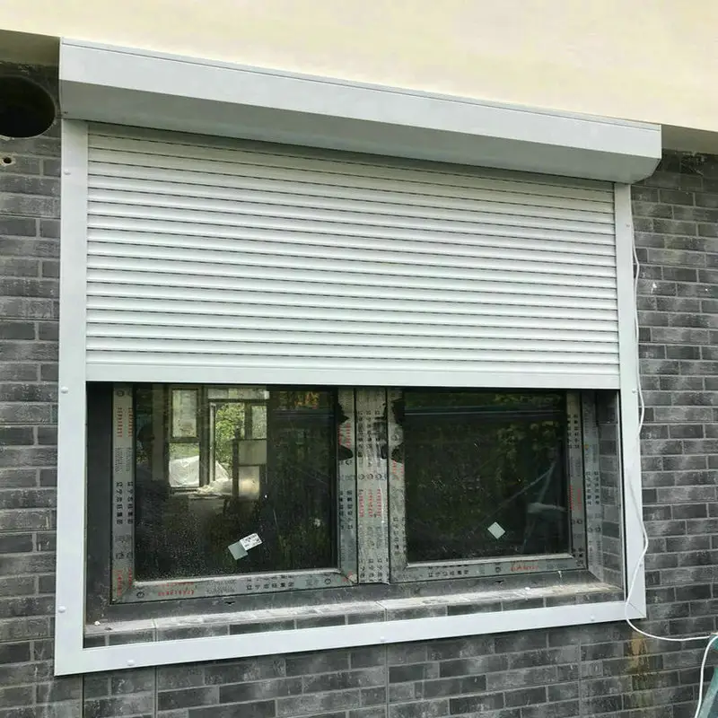 Manufacturer Indoor Roll Up Black Small Safety Window Shutters