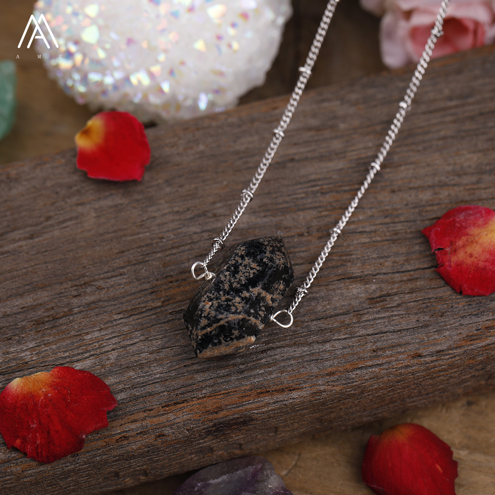Obsidiana Copo de Nieve Blanco y Negro
