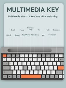2.4G <strong>Wireless</strong> BT Dual Mode 103 Compact Numeric <strong>Keyboard</strong> Multifunctional Membrane Compact Desktop/Laptop <strong>Keyboard</strong> New Product