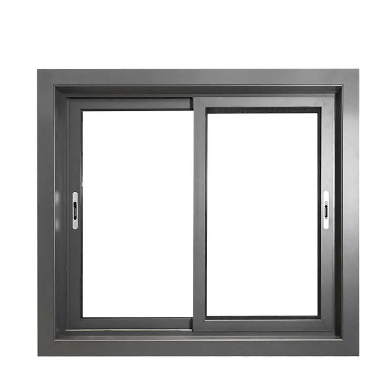 Portas de vidro deslizantes de alumínio, janela deslizante de alumínio da cor do champanhe padrão ce e do windows