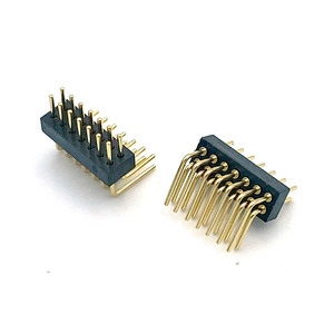 2x7ピンコネクタ1.27mmダブル列ラウンドピンヘッダーオスH1.9ソケット90ディップヘッダー & ワイヤーハウジングピンヘッダーコネクタ - Product Image 4