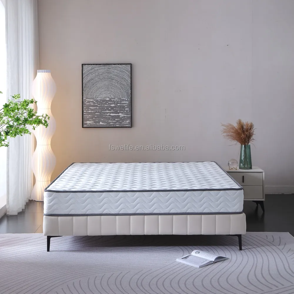 Factory wholesale Hypo-allergenic matelas comfortable pocket spring king queen single bed sleeping cheap mattress in a box