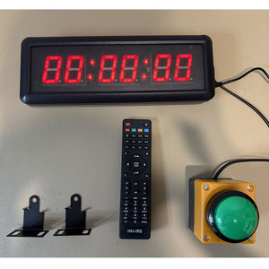 Rosso LED conto alla rovescia orologio da parete cronografo allarme Timer cronometro Mini pulsante sport 10 secondi teoria elettronica azzeramento pulsante Zero - Product Image 5