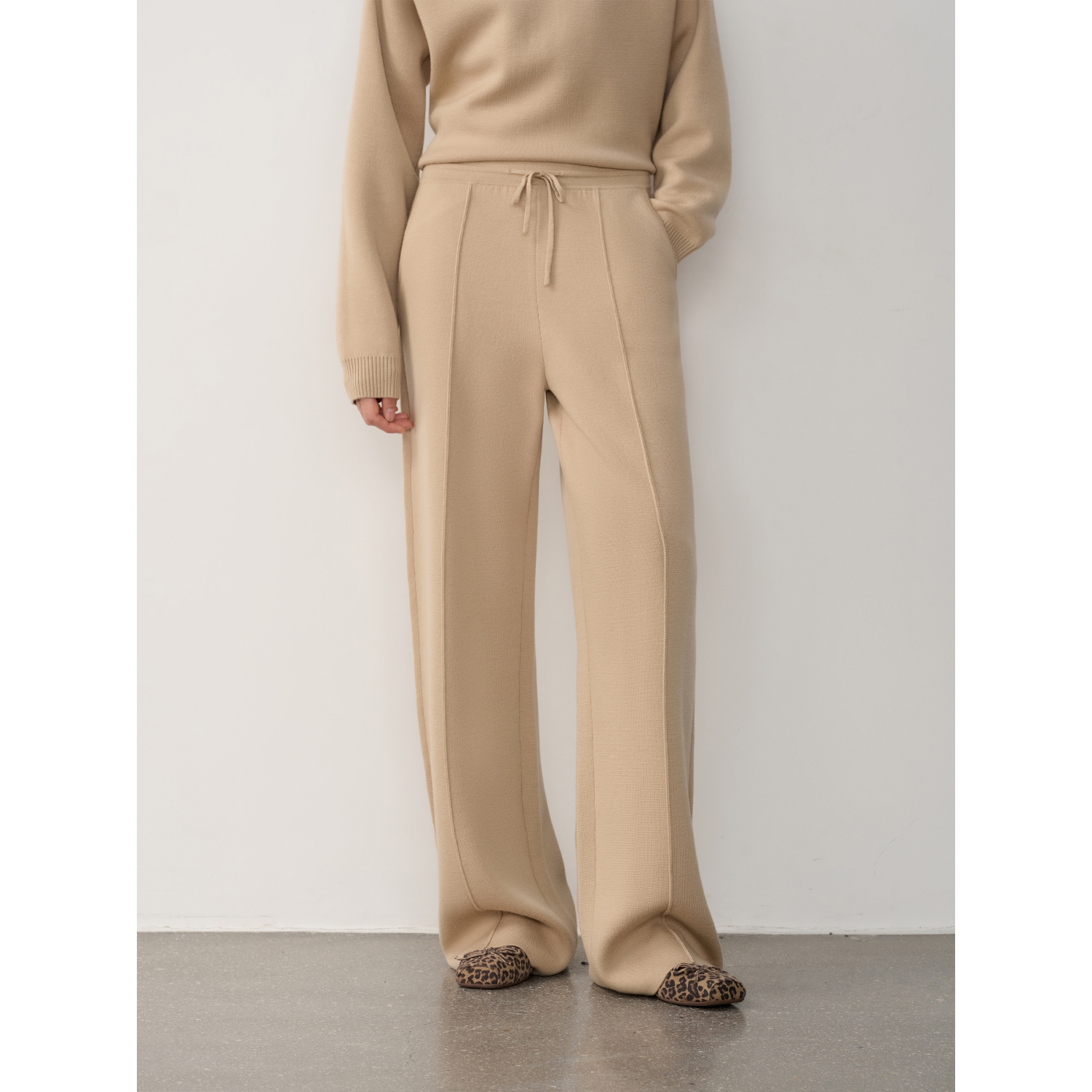 Camel-pantalon léger