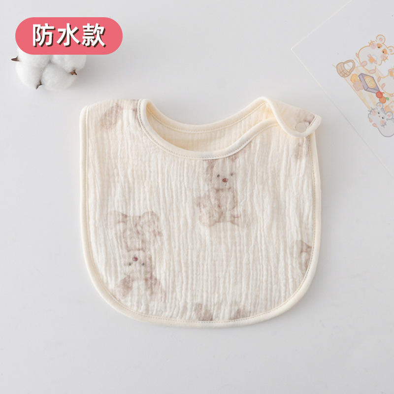 Bavoir imperméable en forme de U - Lapin aux longues oreilles