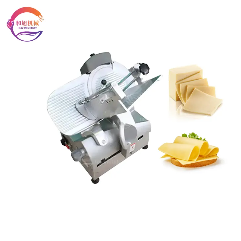 Vendita calda ristorante elettrico semi-automatico salsiccia di carne formaggio Cutter affettatrice formaggio carne congelata