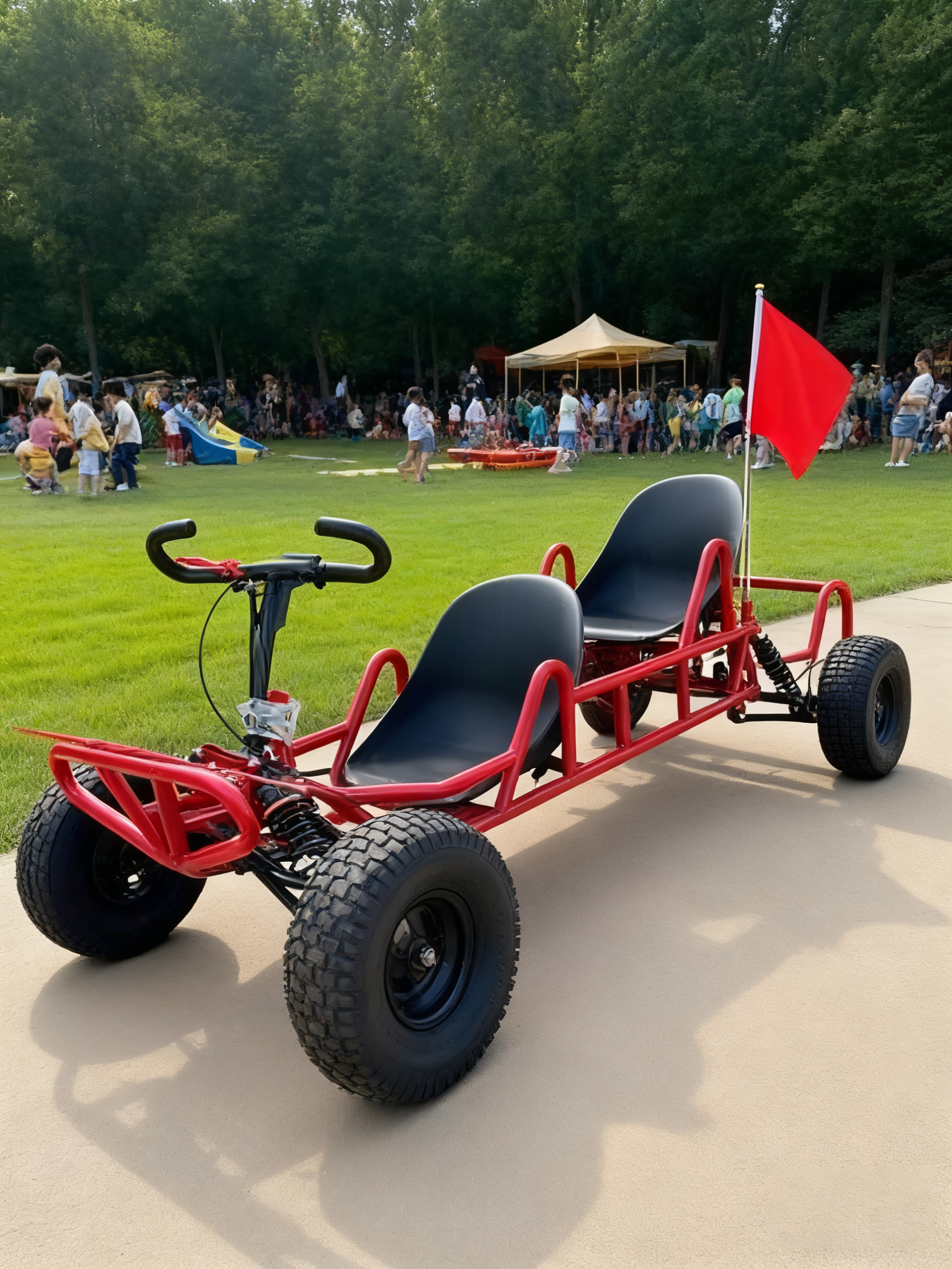 Kart CVT para dos personas, neumático de 8/10 pulgadas/motor de eje equilibrado de 212 cc