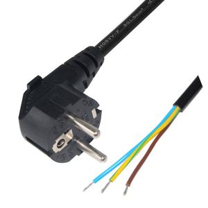 Vde güç kablosu açık uç tipi f-güç Kema Keur uzatma kablosu 220V Cee 7/7 Schuko fiş elektrik bakır tel - Product Image 1