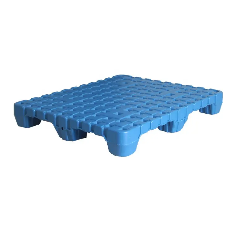 משטח פלסטיק שטוח תשע רגל HDPE משטח כחול מחסן תעשיית אחסון לוגיסטיקה משטח פלסטיק למכירה