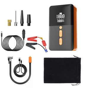 4 in 1 lastik kompresör atlama başlangıç acil kiti 8000mAh 12v süper kapasitör araba atlama marş ile hava pompası - Product Image 1